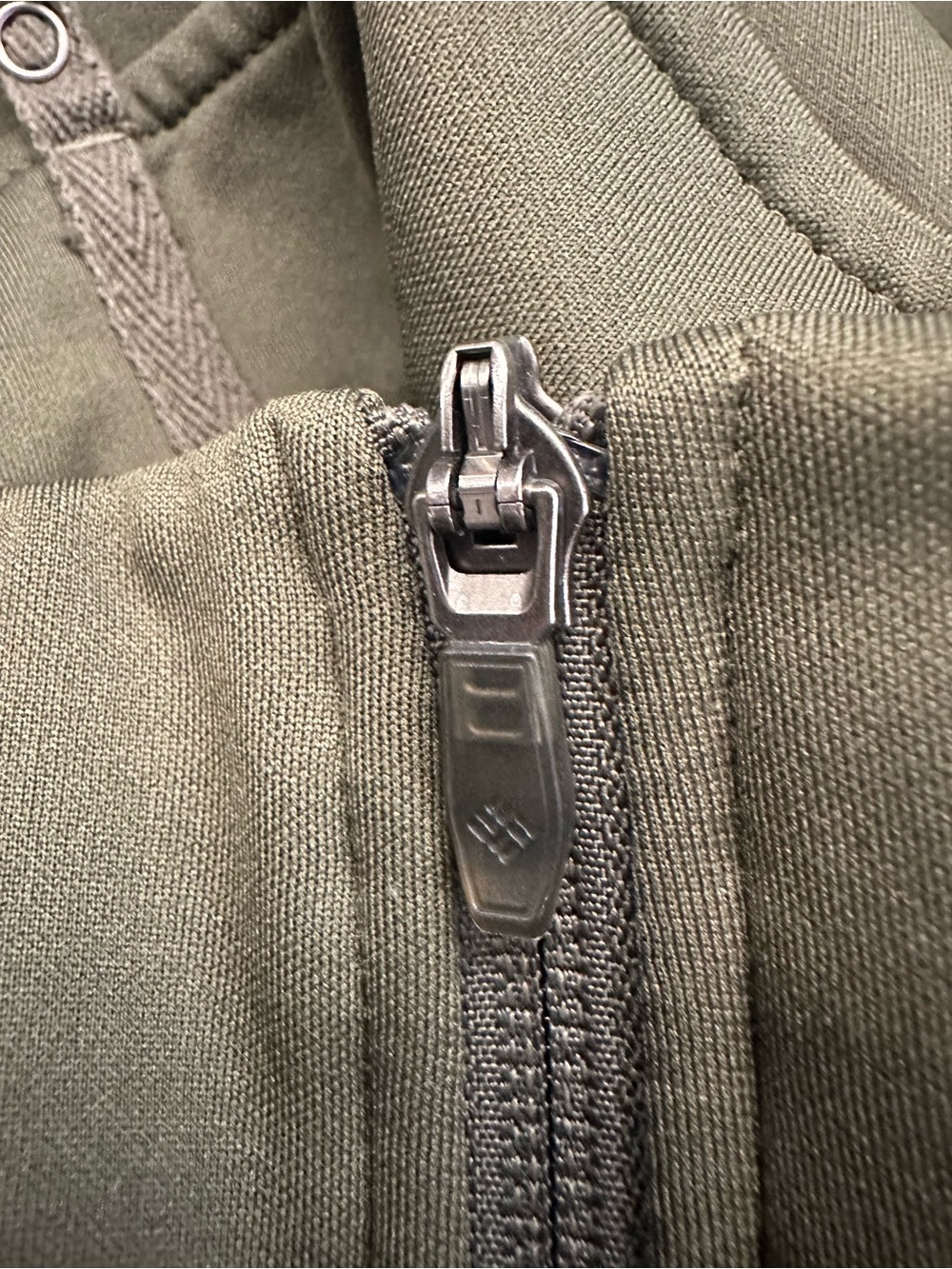Columbia Omni-Wick Jacket Hooded Long Utility Coat Size M Green Gorpcore Outdoor - Picture 7 of 12